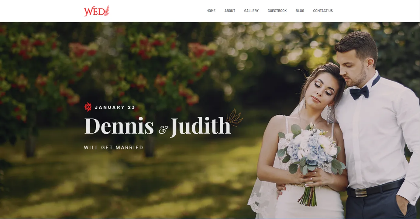 Wedding Template (Orange)