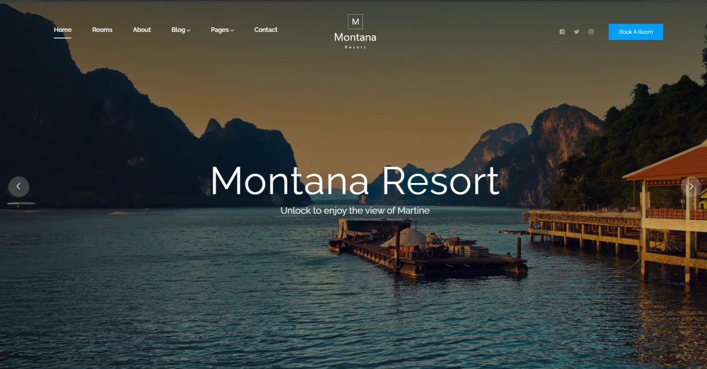 Hotel Website Template (Orange)